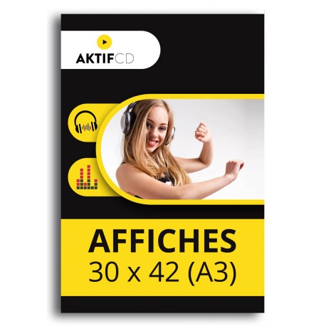 400 AFFICHES 30x42 CM (A3)