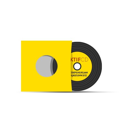 50 CD Look Vinyle couleurs vernis pochette carton couleurs type vinyle -  AKTIFCD