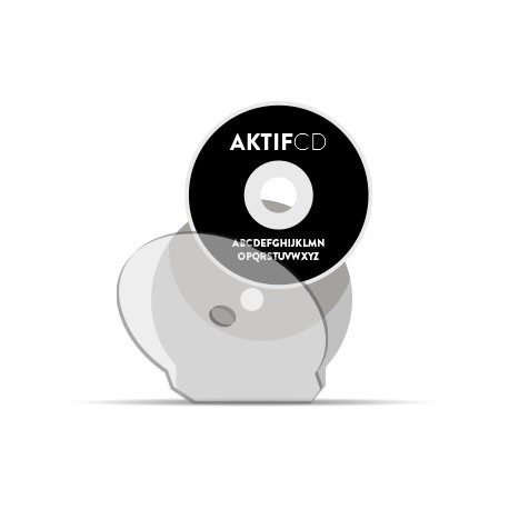 500 cd Sérigraphie noir vernis shell cd